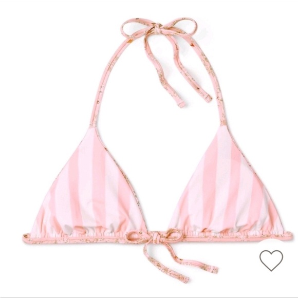 NWT Agua Bendita x Target Dainty Floral/Stripe Reversible Triangle Bikini Sz L - Picture 6 of 16